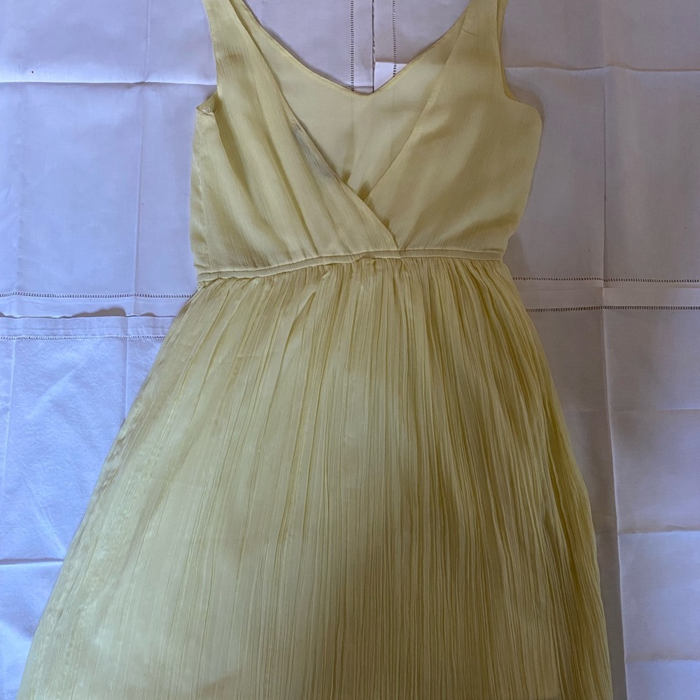 ZARA TRAFALUC yellow dress